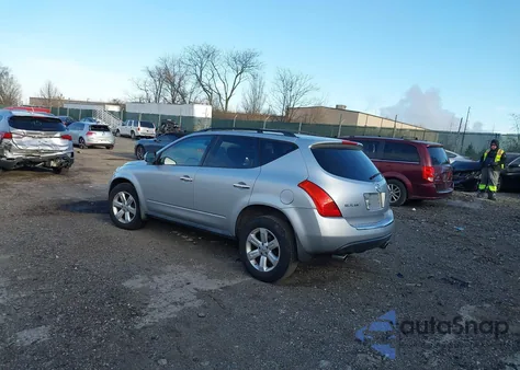 2006 Nissan Murano S z USA, uszkodzony, nr VIN JN8AZ08W96W518315